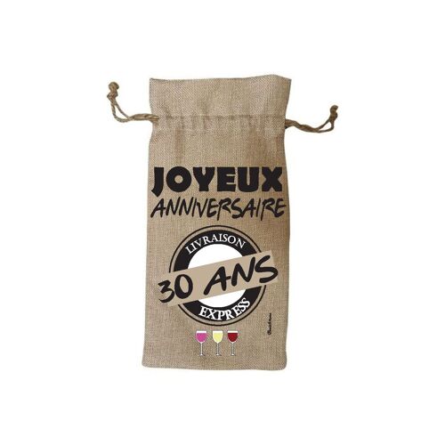 sac à bouteille "30 ans"