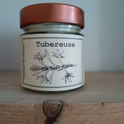 Bougie 180gr Tubéreuse cires de soja et colza