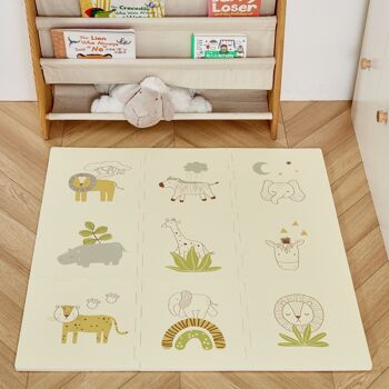 Tapis puzzle Hakuna Mat pour bébé «Animaux Safari» 0.9x0.9 m 6