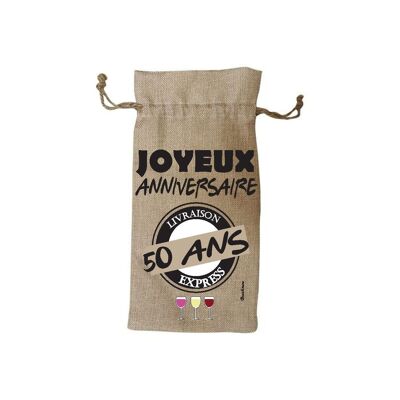 bolsa para botellas “50 años”