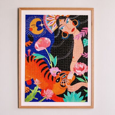 The Tiger and the Moon - 1000 pieces