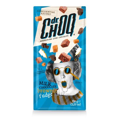 Dr. Choq - Milch-Brownie-Fudge - 12x150gr - Belgische Schokolade