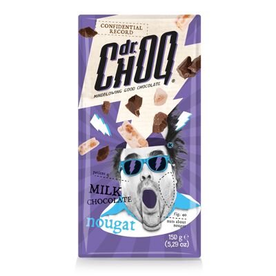 Dr. Choq - Milk Nougat - 12x150gr - Belgian Chocolate