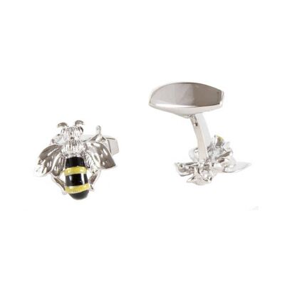 Bee Engravable Back Cufflinks