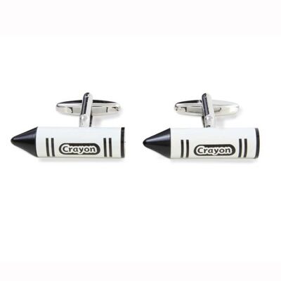 Black & White Crayon Cufflinks