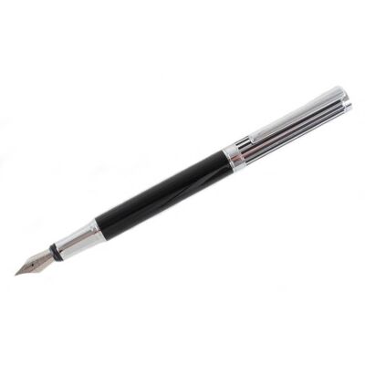 Stylo plume ligné noir