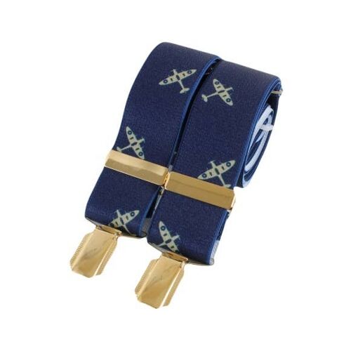 Blue Spitfire 35mm Gold Clip Braces