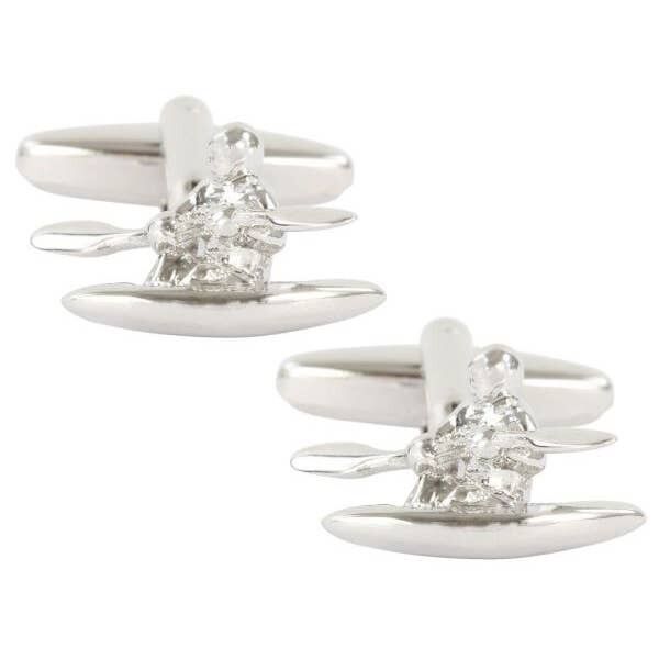 Canoeist Cufflink