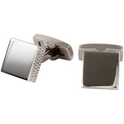 David Aster Square Diamond Cut Cufflinks