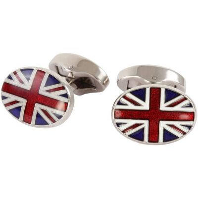 David Aster Union Jack Enamel Cufflinks