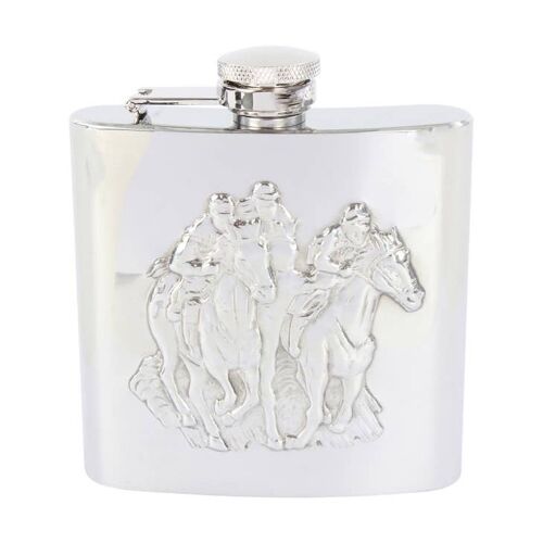 Hip Flask Horseracing Design - 6oz