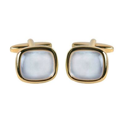 Mother of Pearl Large Cushion Cufflinks