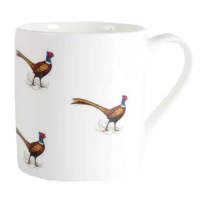 Tasse en porcelaine fine avec illustration de faisan