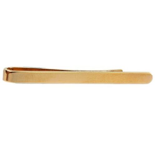 Plain Polished Gold Plated Tie Slide