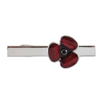 Poppy Crocodile Clip Tie Slide