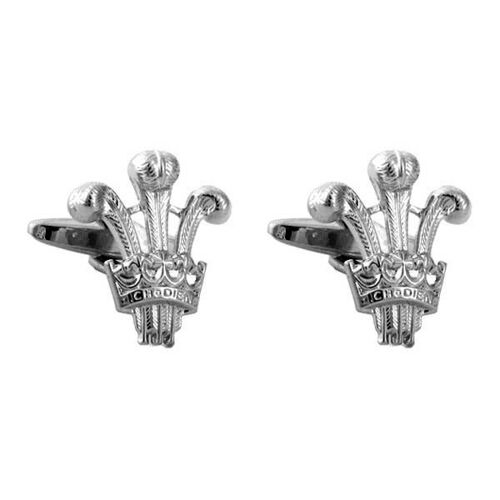 Prince of Wales Rhodium Cufflinks