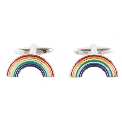 Rainbow Cufflinks (10% Sales Donated To Nhs)