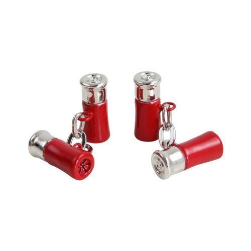 Red Gun Cartridge Chain Link Cufflinks