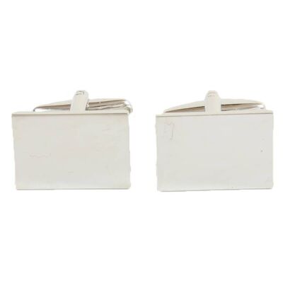 Rhodium Hire Wear Cufflinks Unboxed