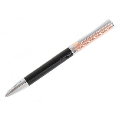 Rose Gold & Black Ball Point Pen