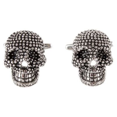 Boutons de manchette tête de mort