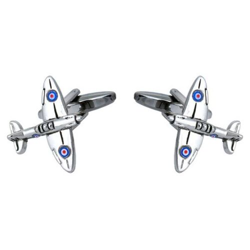 Spitfire Rhodium Plated Cufflinks