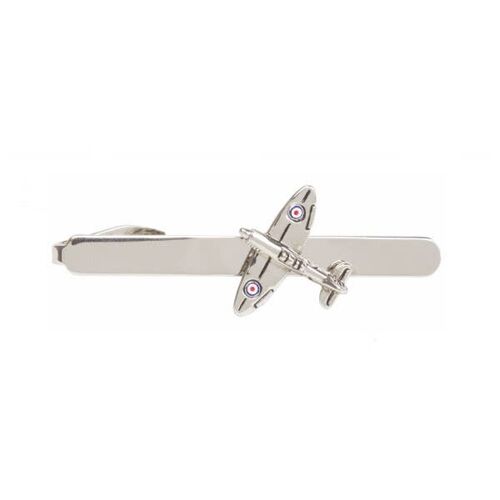 Spitfire Rhodium Plated Tie Clip