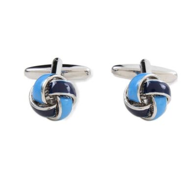 Two Blues Knot Cufflinks