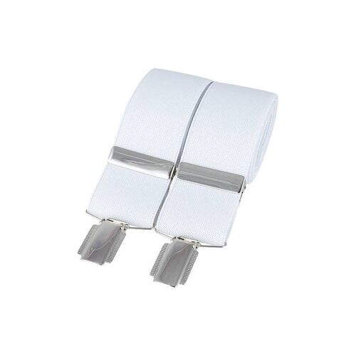 White Plain 35mm Silver Clip Braces
