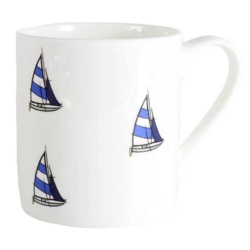 Yacht Illustration Fine Bone China Mug