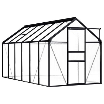 Greenhouse Anthracite Aluminum 75.7 ftÂ²