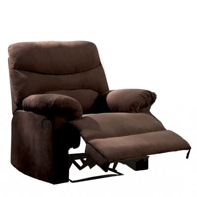 Microfiber Motion Recliner Chair In Chocolate