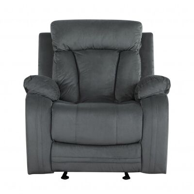 40" Modern Grey Fabric Chair