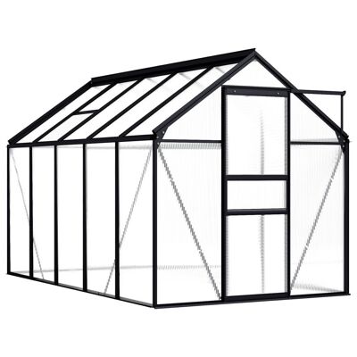 Greenhouse Anthracite Aluminum 63.4 ftÂ²