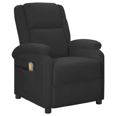 Massage Chair Black Faux Leather