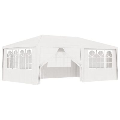 Professional Party Tent with Side Walls 13.1'x19.7' White 0.3 oz/ftÂ²