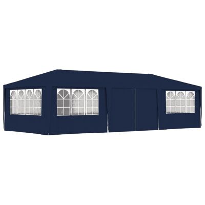 Professional Party Tent with Side Walls 13.1'x29.5' Blue 0.3 oz/ftÂ²