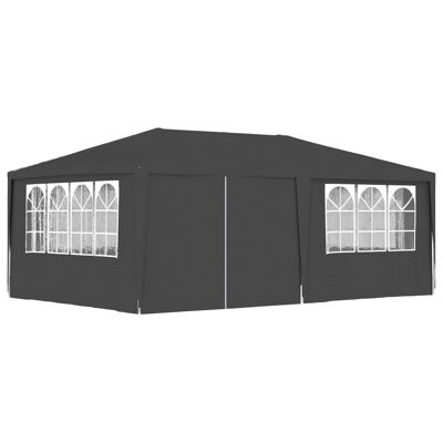 Professional Party Tent with Side Walls 13.1'x19.7' Anthracite 0.3 oz/ftÂ²