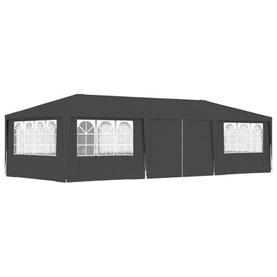 Professional Party Tent with Side Walls 13.1'x29.5' Anthracite 0.3 oz/ftÂ²