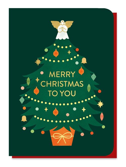 Tree Christmas Card | Gold Foil Luxury Card
