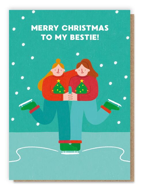 Besties Christmas Card | Quirky | Cheeky