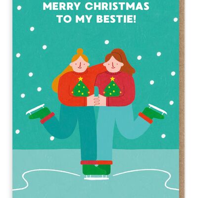 Besties Christmas Card | Quirky | Cheeky