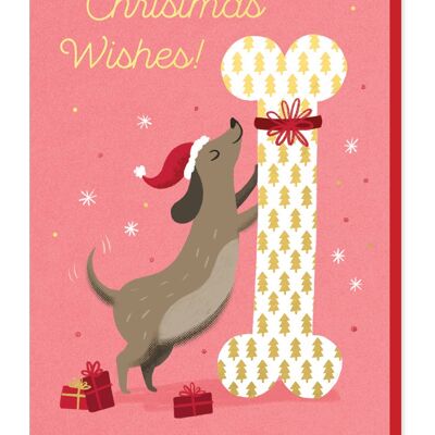 Bestes Geschenk Weihnachtskarte | Tierische Weihnachtskarte