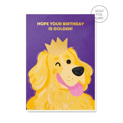 Carte d'anniversaire Golden Retriever | Cartes de chien