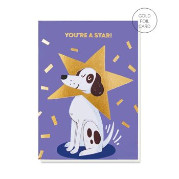 Carte de remerciement Star Dog | Cartes de chien | Amoureux des chiens 2