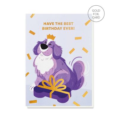 Tarjeta de cumpleaños de San Bernardo | Tarjetas para perros | Amantes de los perros