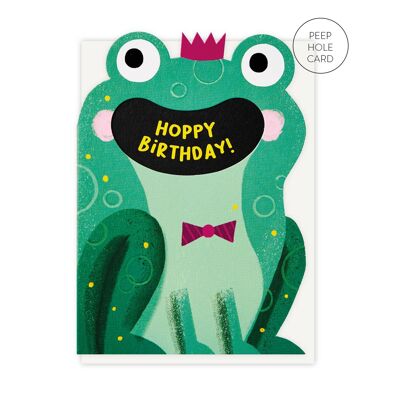 Hoppy Frog  Birthday Card | Kids birthday cards