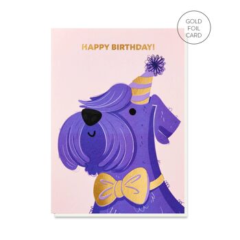 Carte d'anniversaire pour chien Schnauzer | Cartes de chien | Amoureux des chiens 1