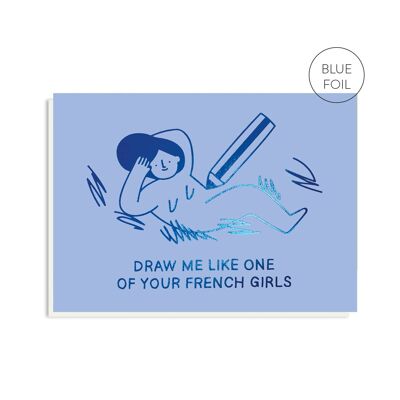 French Girls Anniversary Card | Funny Valentine's Card