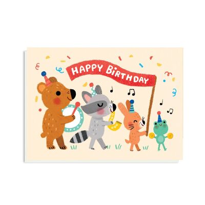 Carte de bande d’anniversaire | Carte d'anniversaire pour enfant non sexiste